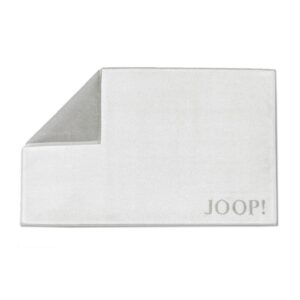 Joop! Badematte Duschvorleger Badvorleger 1600-067 Weiß Silber 50x80 cm