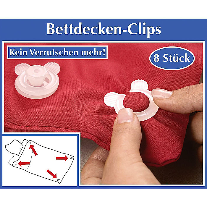 Betten-Clips 8er-Set