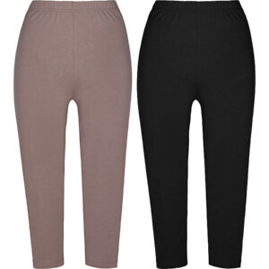 Erwin Müller Single-Jersey Damen-Capri-Leggings im 2er-Pack